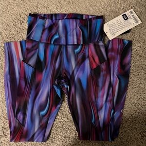 NWT lululemon athletica Women's Multicolor Swirl Leggings - Blue, Purple, Pink
